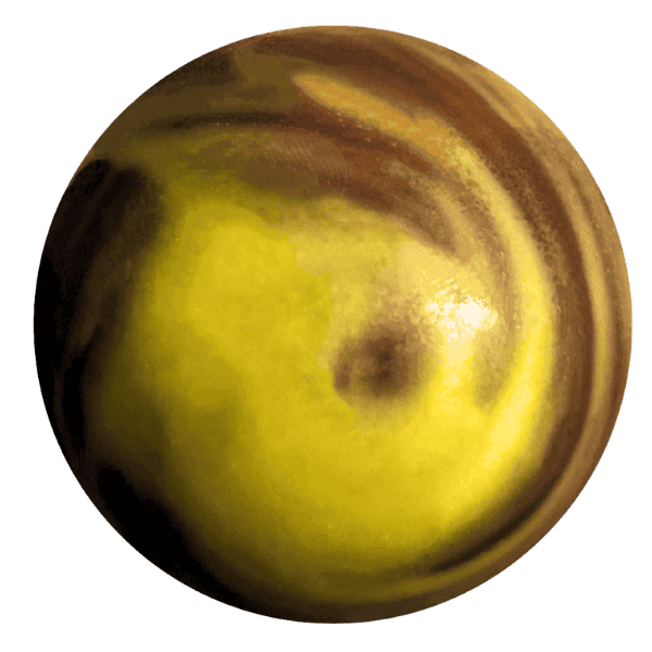 Bombe de chocolat chaud Saturne