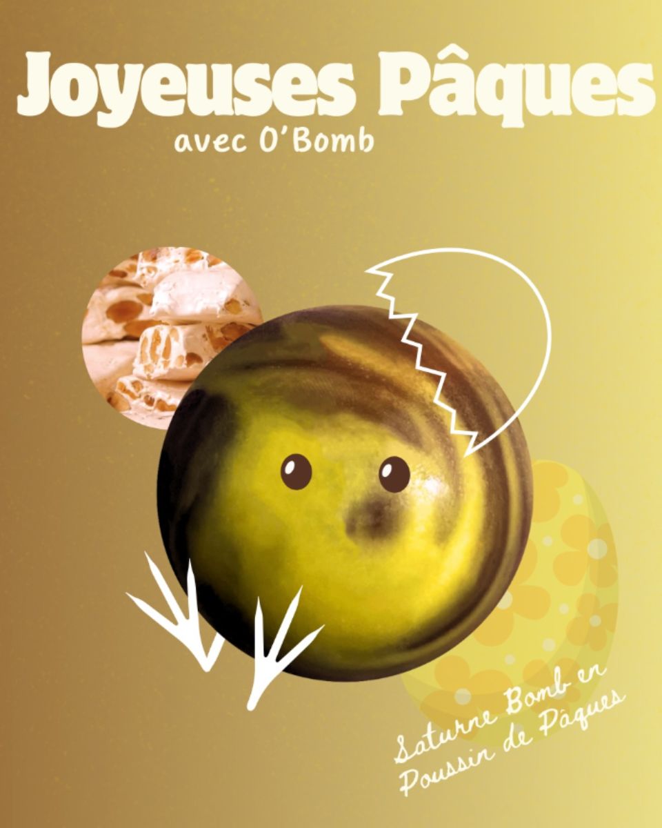 bombe de chocolat chaud pâques