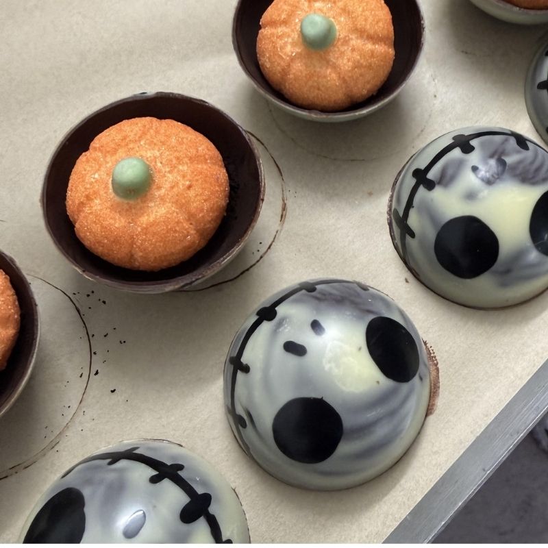 Assemblage Mister Jack, boule de chocolat chaud Halloween